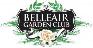 Belleair Garden Club Logo that reads "1950 Belleair Garden Club" and has a rose on the bottom