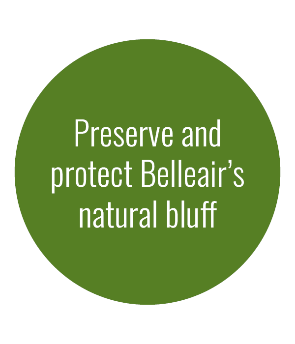 Preserve and protect Belleair's natural bluff