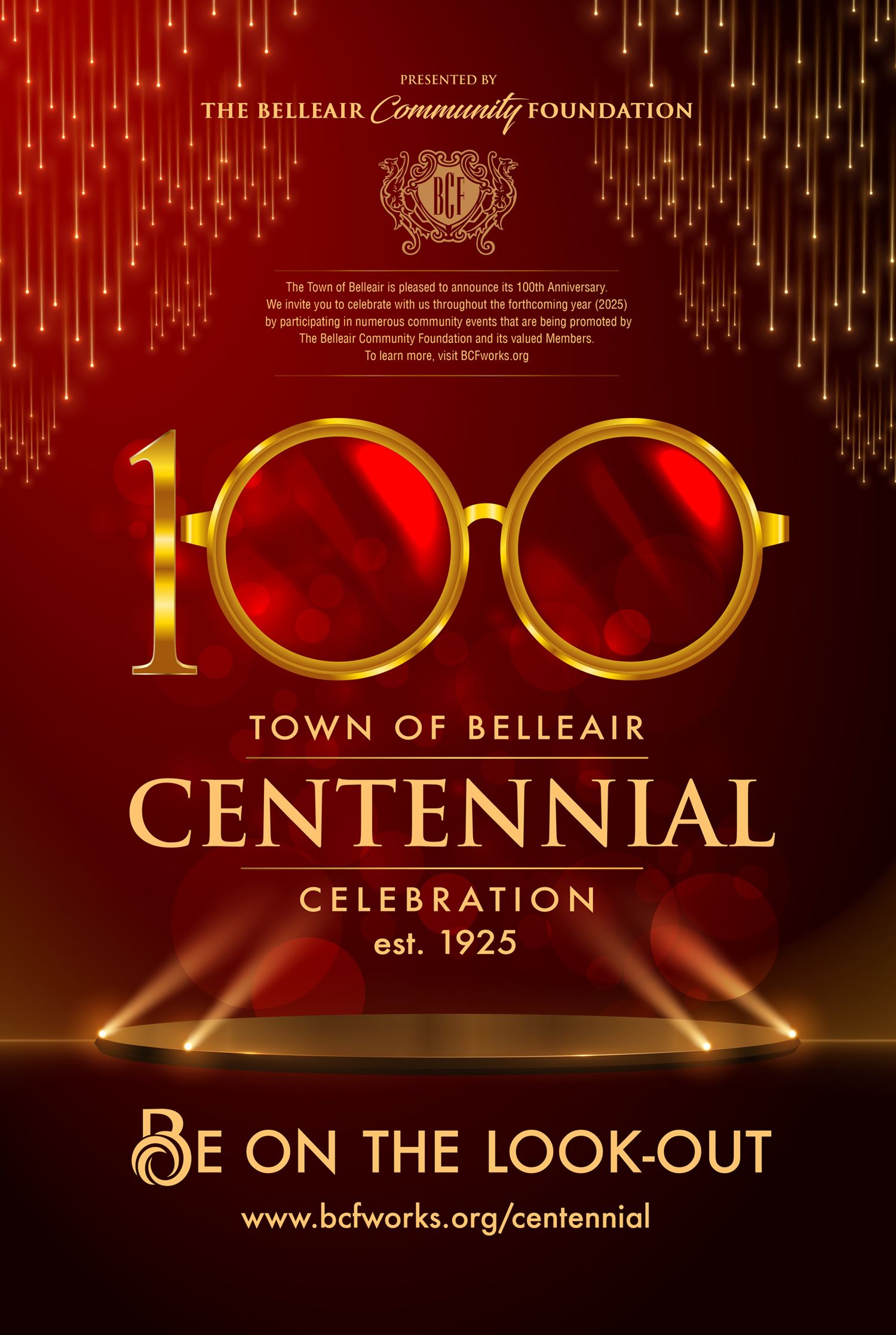 Be on the look-out for more information about the Town's Centennial Celebration, presented by BCF